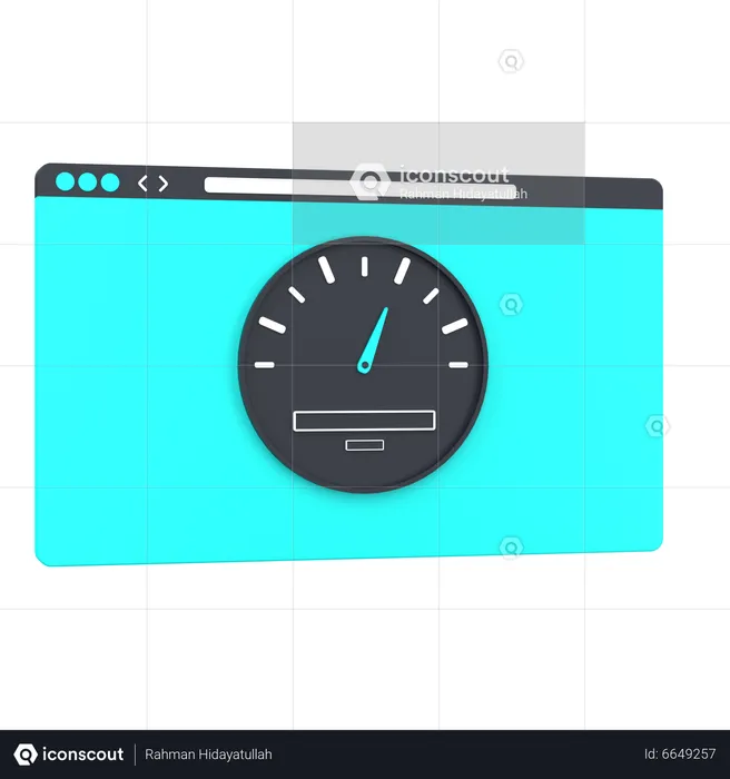 Rendimiento web  3D Icon