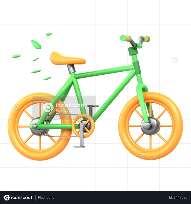 Renewable Bicycle  3D Icon