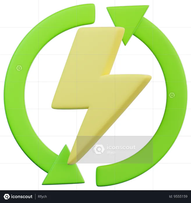 Renewable Energy  3D Icon