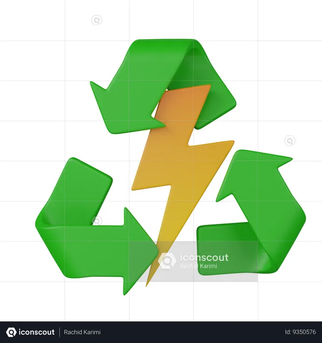 Renewable energy  3D Icon