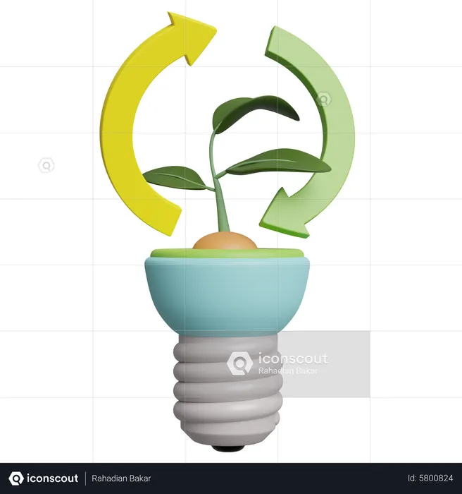 Renewable Energy  3D Illustration