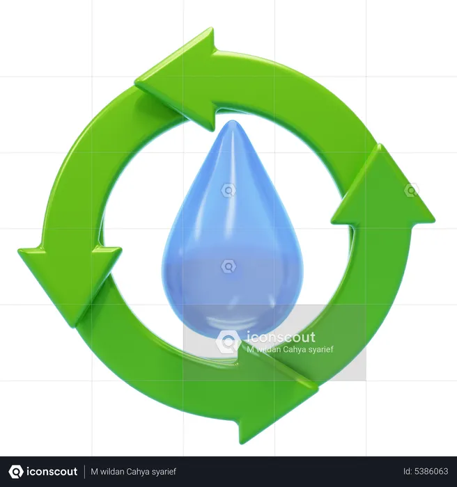 Renewable Water  3D Icon