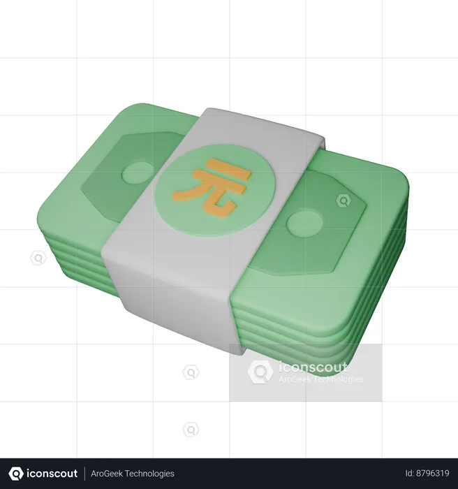 Renminbi  3D Icon