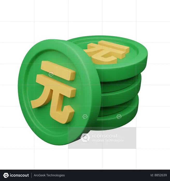 Renminbi  3D Icon