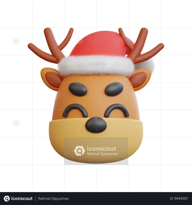 Reno de navidad  3D Icon