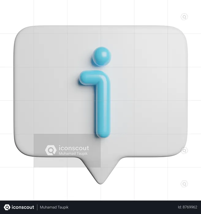 Information  3D Icon