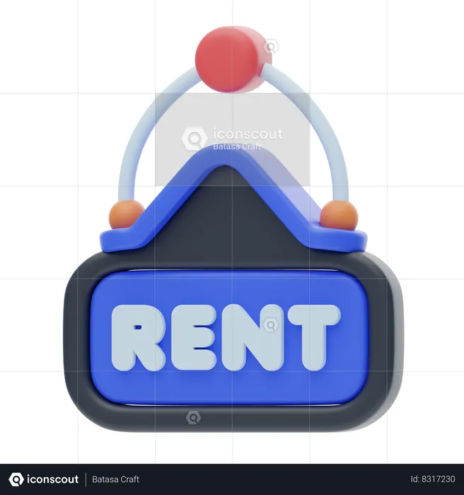 Rent  3D Icon