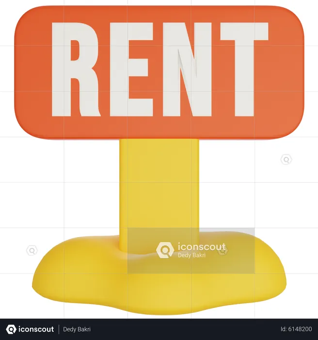 Rent Board  3D Icon