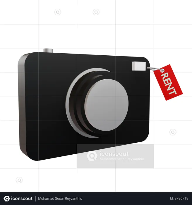 Rent Camera  3D Icon