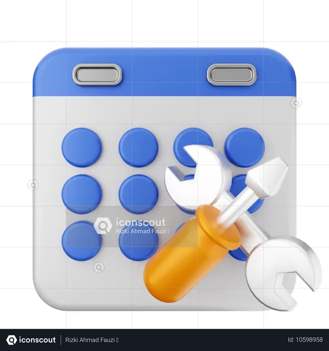 Repair Calendar  3D Icon