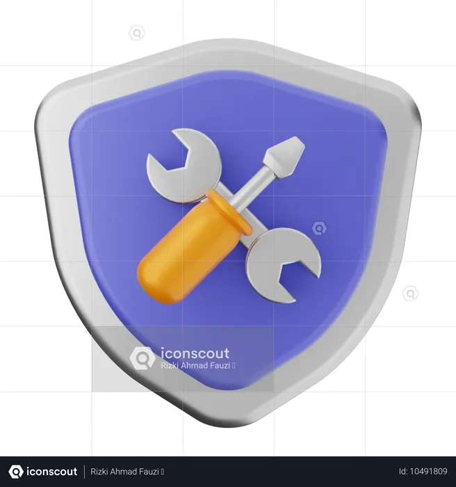 Repair Shield Protection  3D Icon