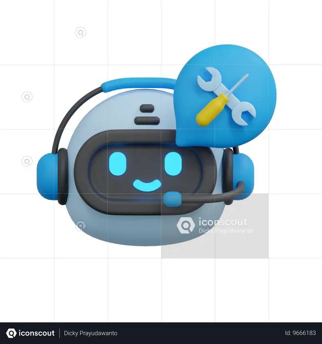 Reparar chatbot  3D Icon