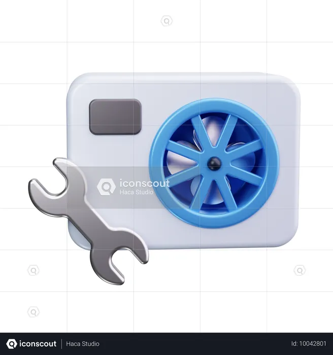 Reparación de aire acondicionado  3D Icon