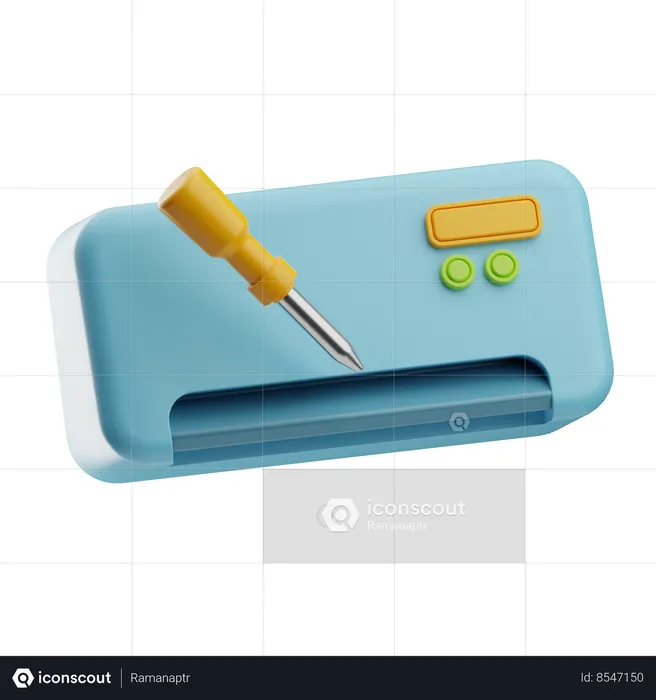 Reparación de aire acondicionado  3D Icon