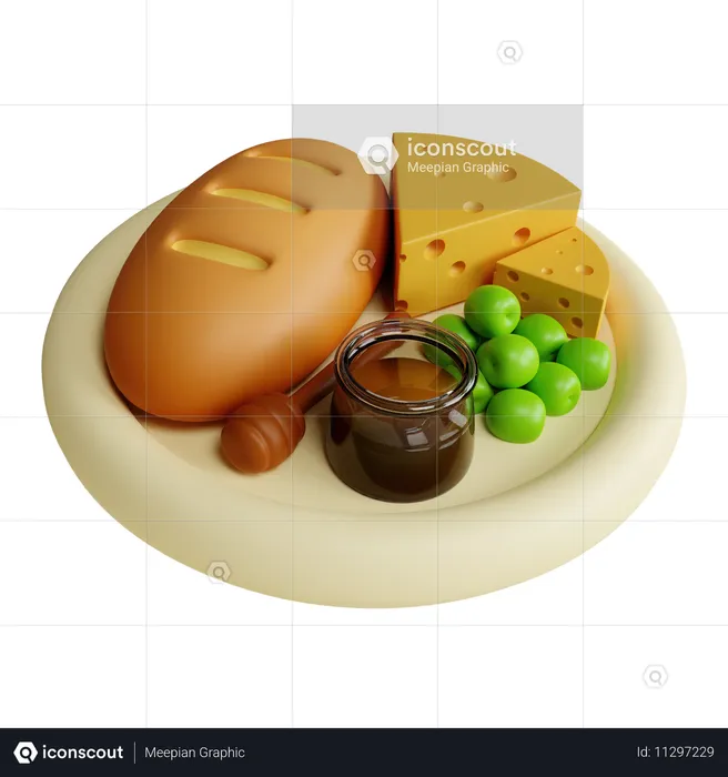 Repas  3D Icon