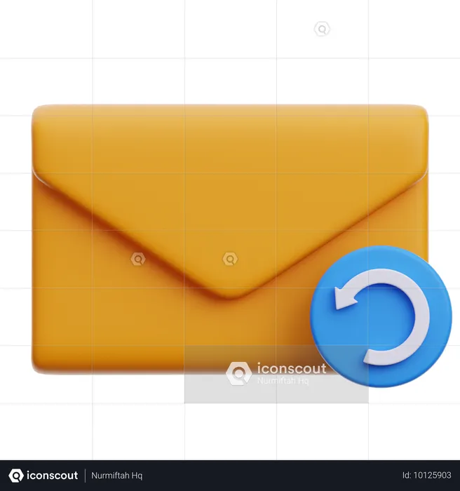 Reply Email  3D Icon