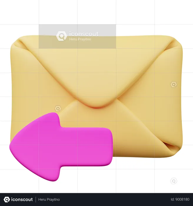 Reply Mail  3D Icon