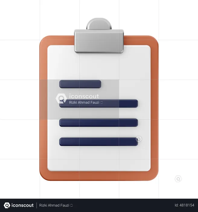Report  3D Icon