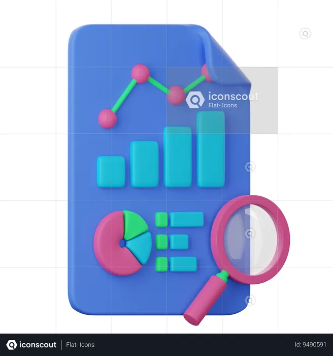 Report Analysis  3D Icon
