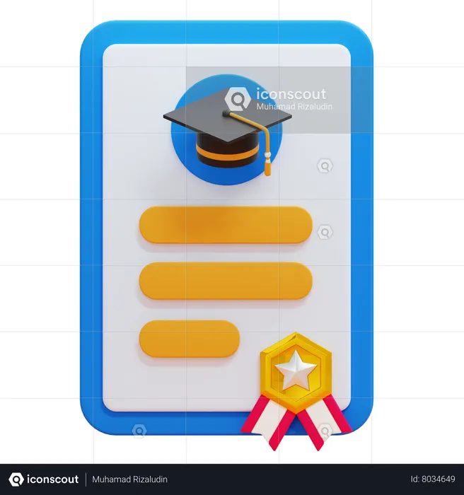 REPORT CARD  3D Icon