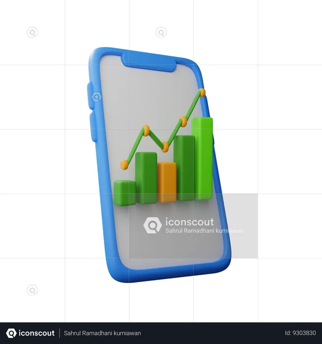Report on smartphone  3D Icon
