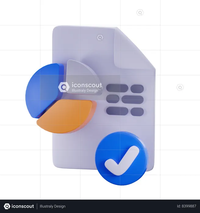 Reports and Analytics  3D Icon