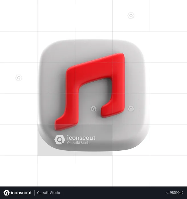 Reproductor de música  3D Icon