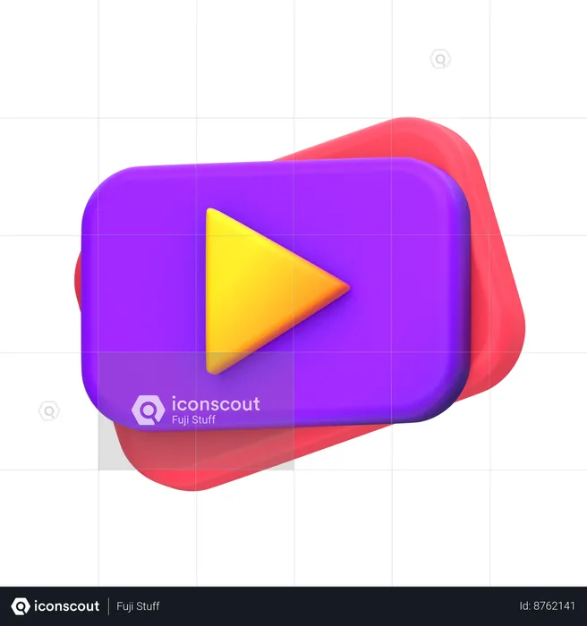 Reproductor de video  3D Icon