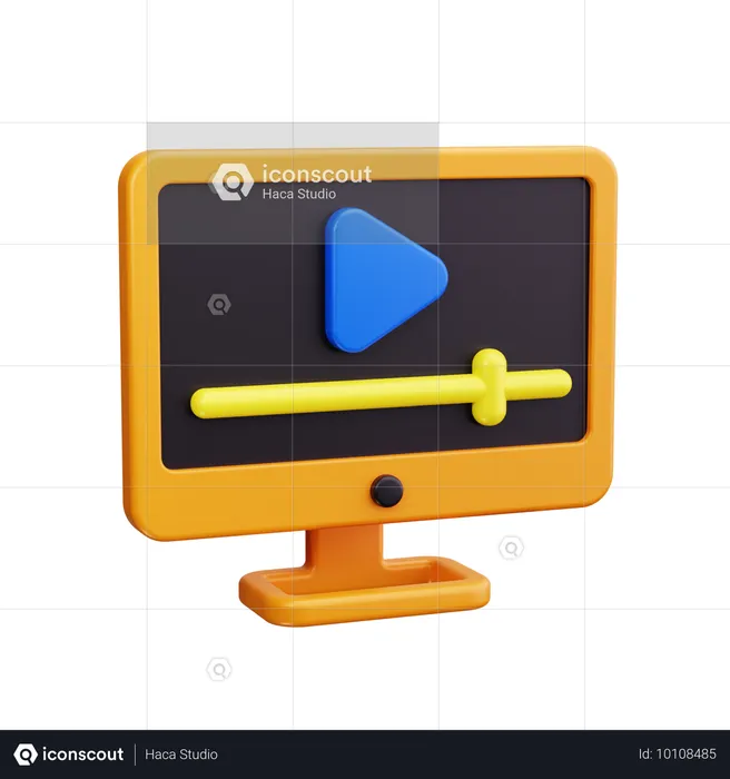 Reprodutor de vídeo  3D Icon