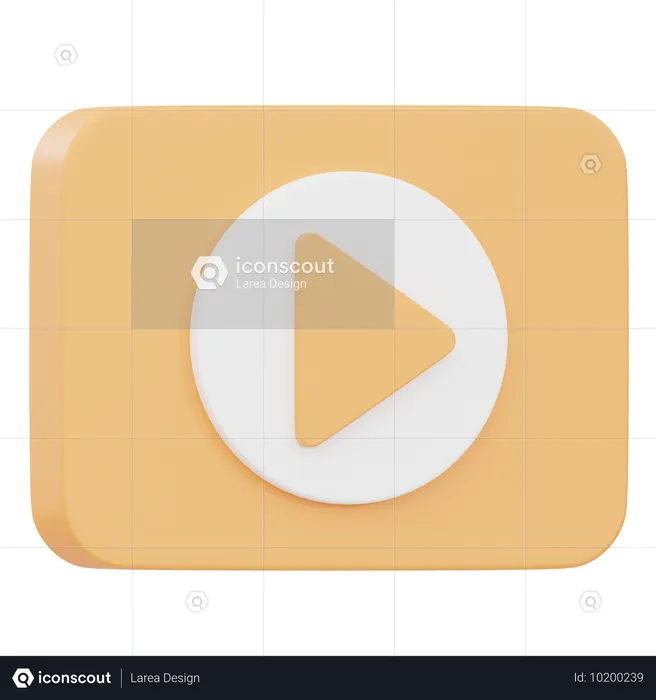 Reprodutor de vídeo  3D Icon
