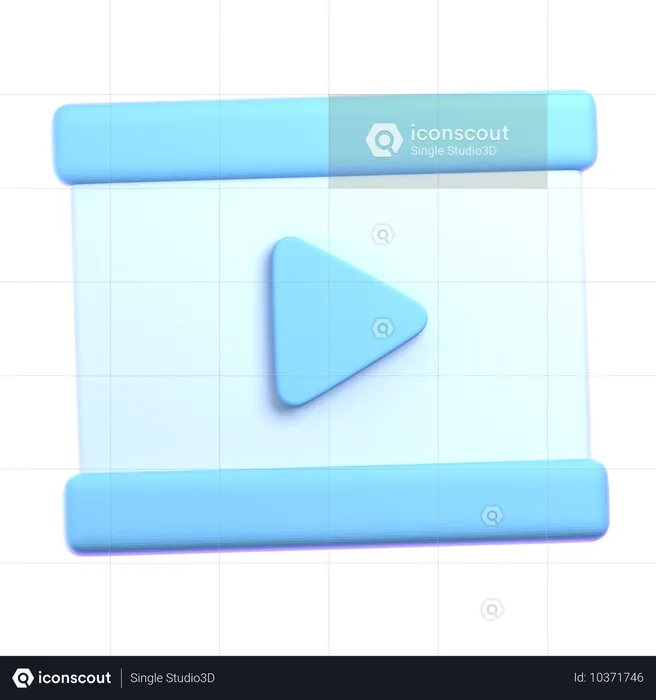 Reprodutor de vídeo  3D Icon