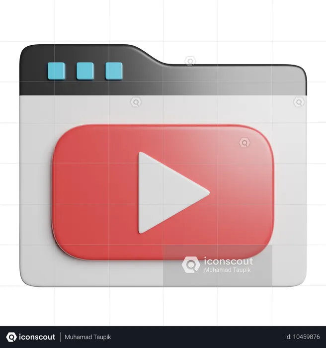 Reprodutor de vídeo  3D Icon