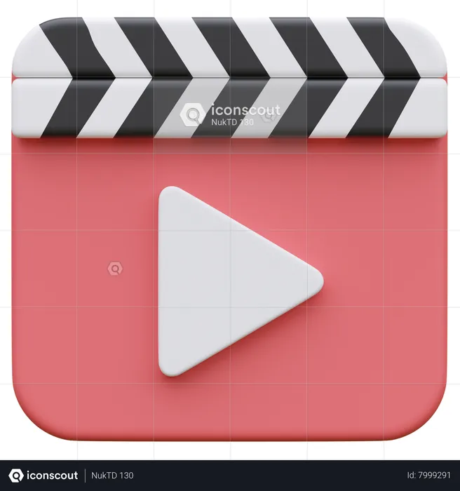 Reprodutor de vídeo  3D Icon