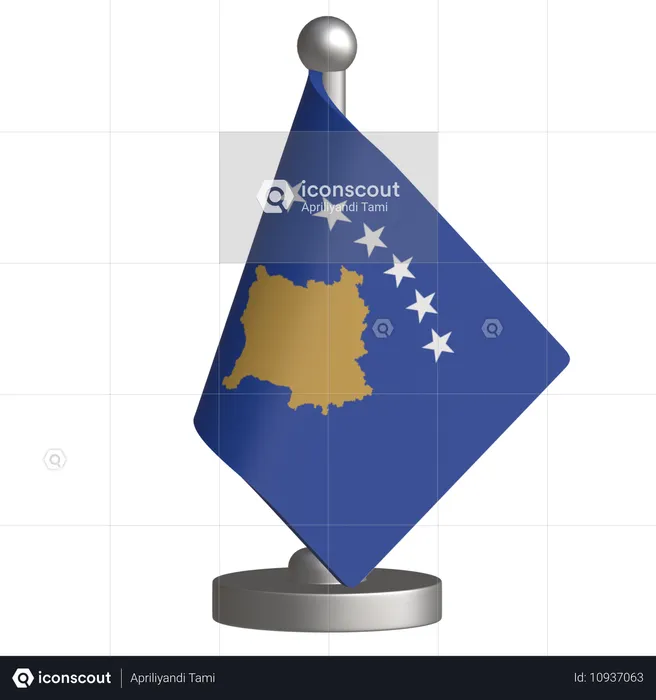 República de Kosovo J  3D Icon