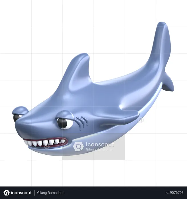 Requin  3D Icon