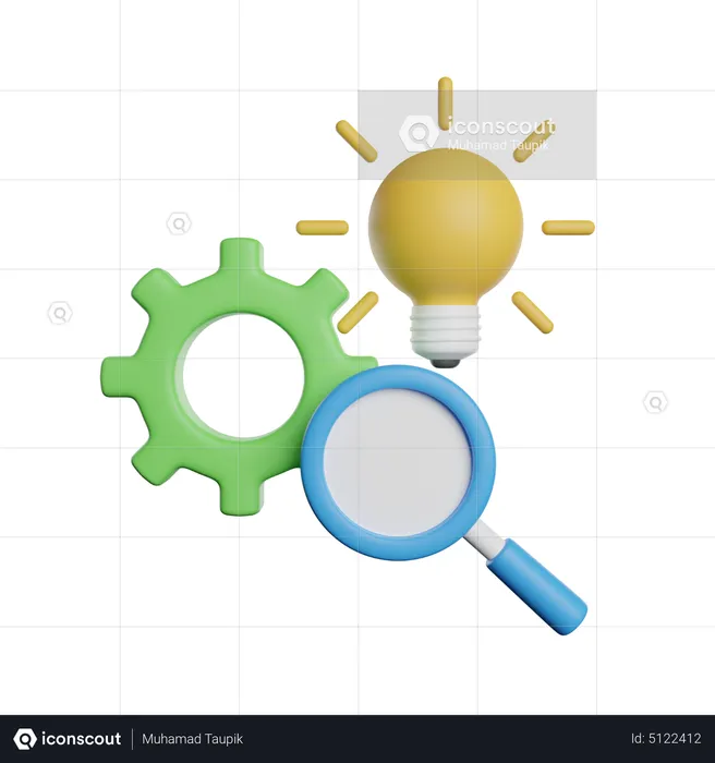 Research And Development  3D Icon