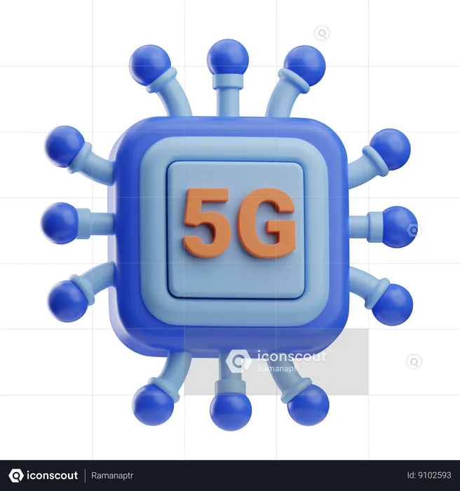 Réseau 5g  3D Icon