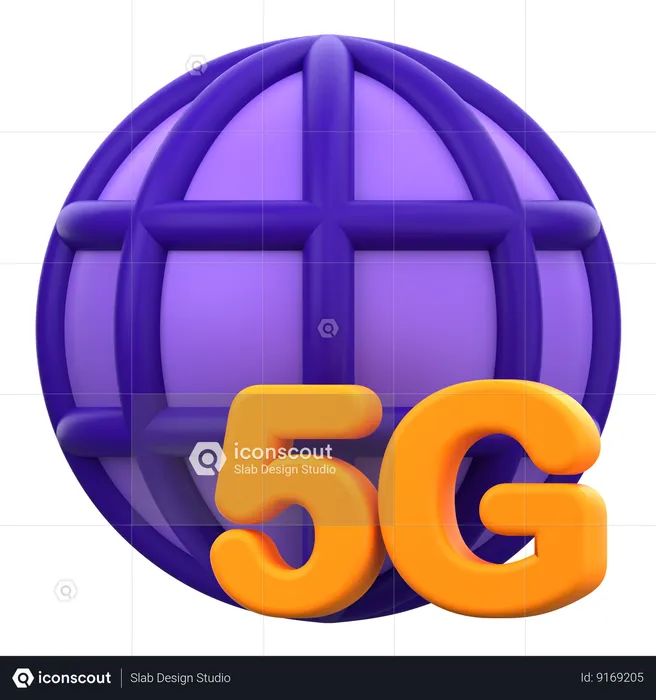 Réseau 5G  3D Icon