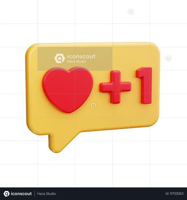 J’aime les réseaux sociaux  3D Icon