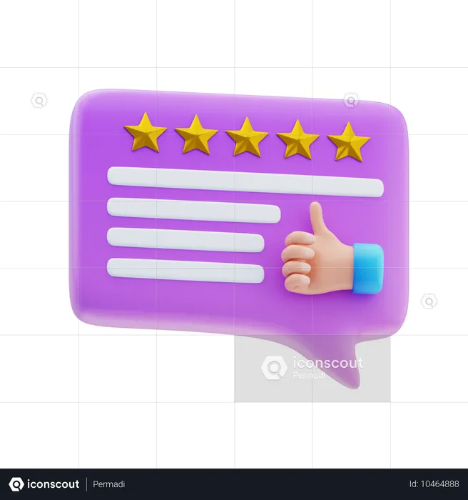 Reseña positiva  3D Icon