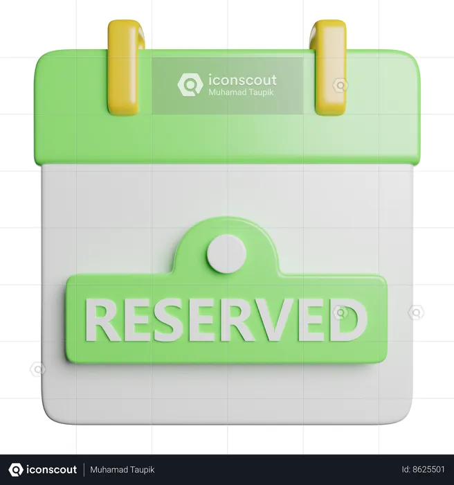 Reserved  3D Icon