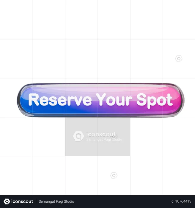 Réservez votre place  3D Icon