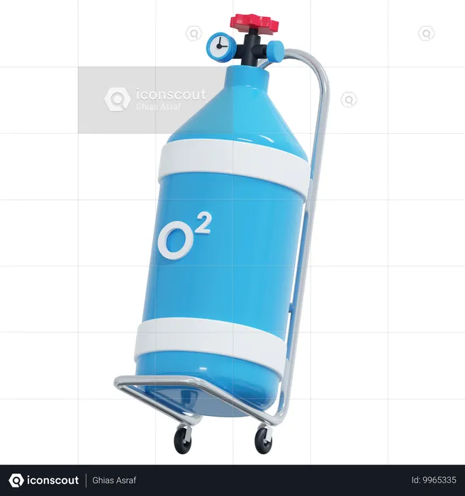 Bouteille d'oxygène  3D Icon