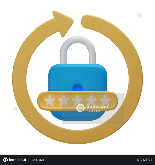 Reset Password  3D Icon