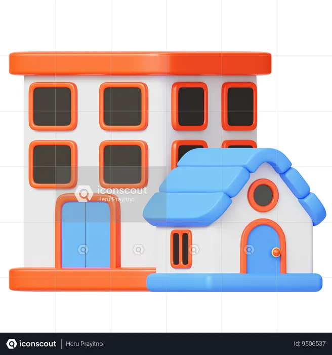 Residential  3D Icon