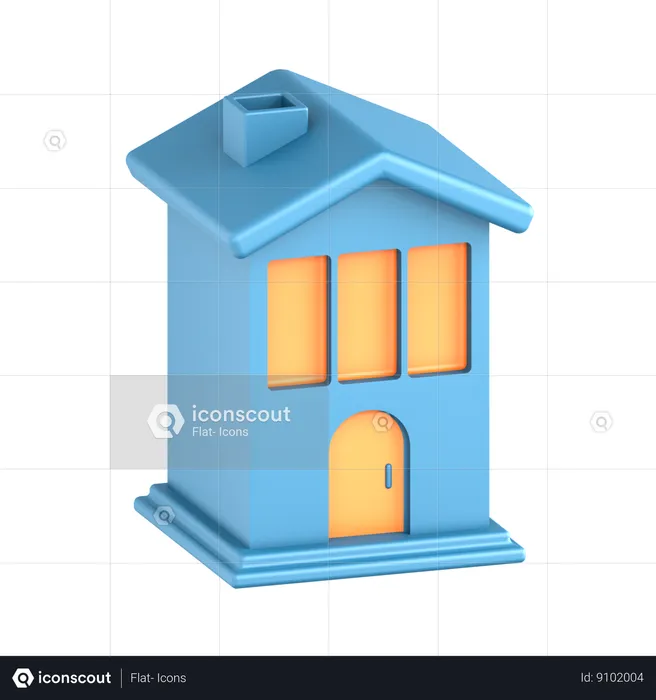 Residential Building  3D Icon