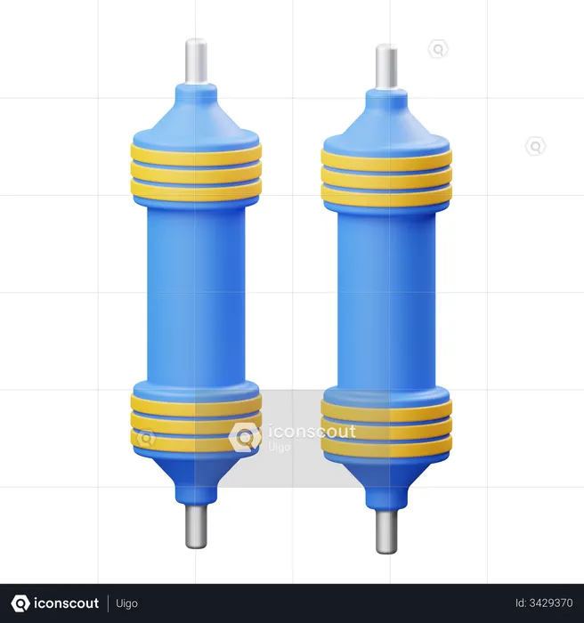 Resistor  3D Icon