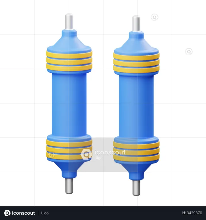 Resistor  3D Illustration