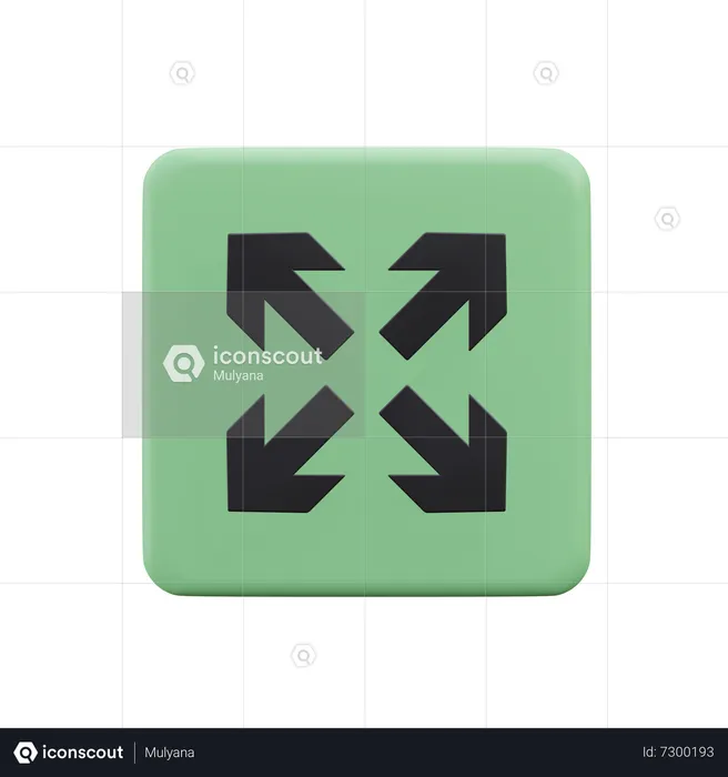 Resize Arrow  3D Icon