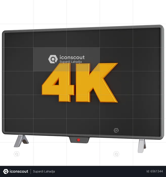 Resolución 4K  3D Icon